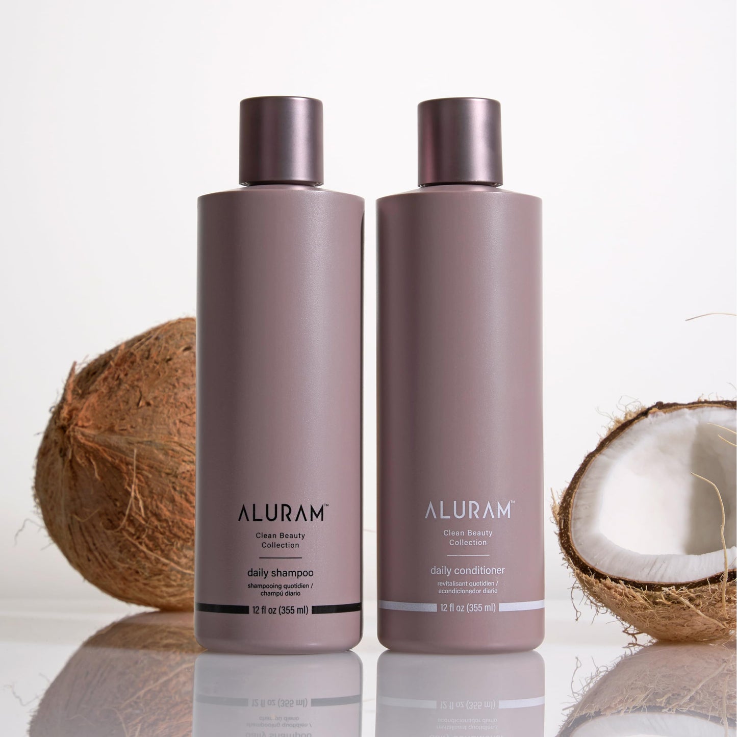 Aluram Coconut Water Daily Shampoo for Men and Women, Detoxifying Hydration and Volume for All Hair Types