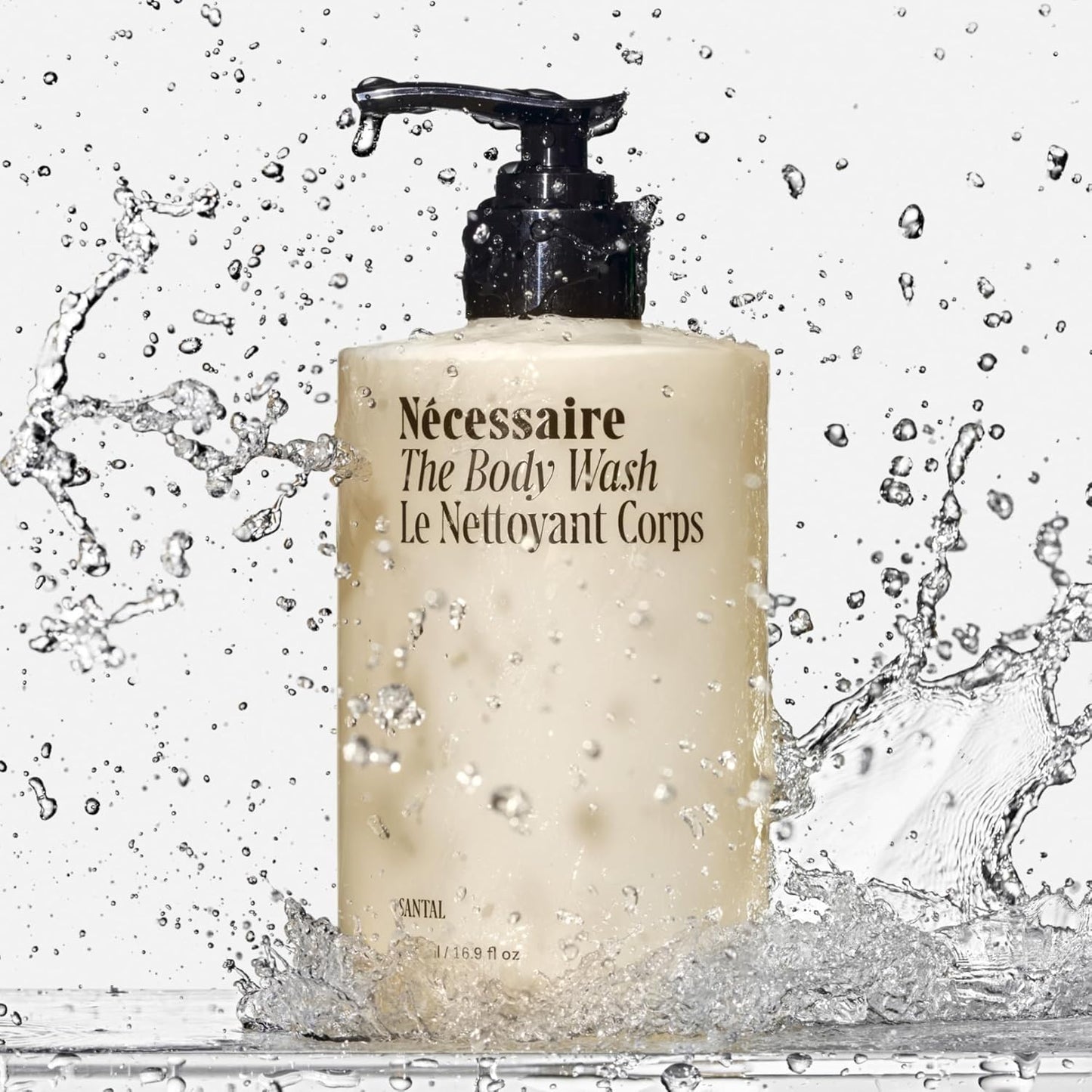Nécessaire Body Wash Santal - Multi-Oil Shower Gel for Sensitive Skin | 500ml/16.9 fl oz
