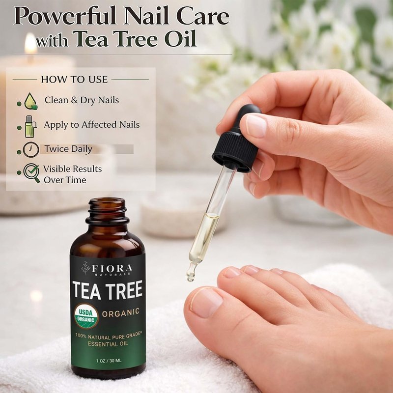 Pure Organic Tea Tree Essential Oil - Therapeutic Grade for Skin, Hair & Acne | 1 fl oz
