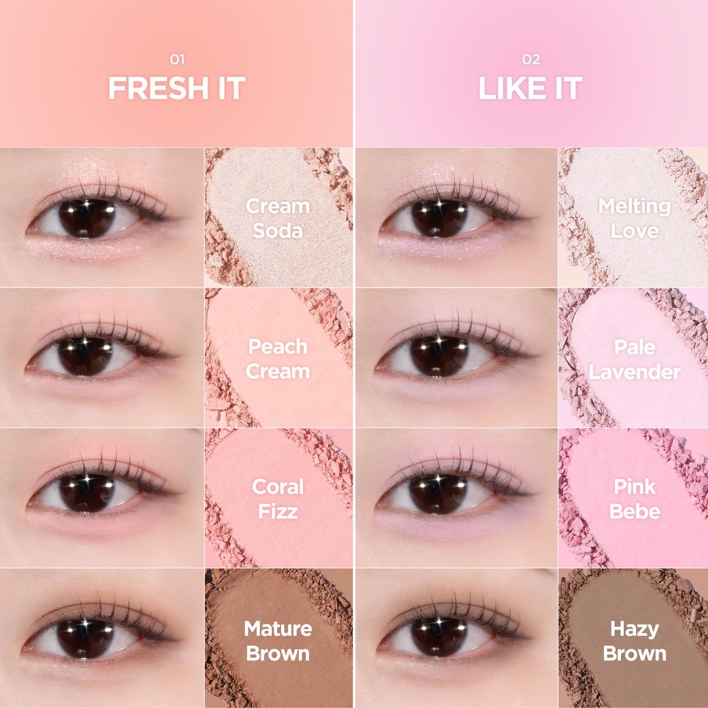 lilybyred Mood It Palette | 4-Shade Korean Eyeshadow Palette, Pre-Matched Personal Tone, Soft Blending, Buildable Coverage, Matte & Shimmer Finish, Daily Wear, Compact Size, 0.10 oz. (04 Attention It)