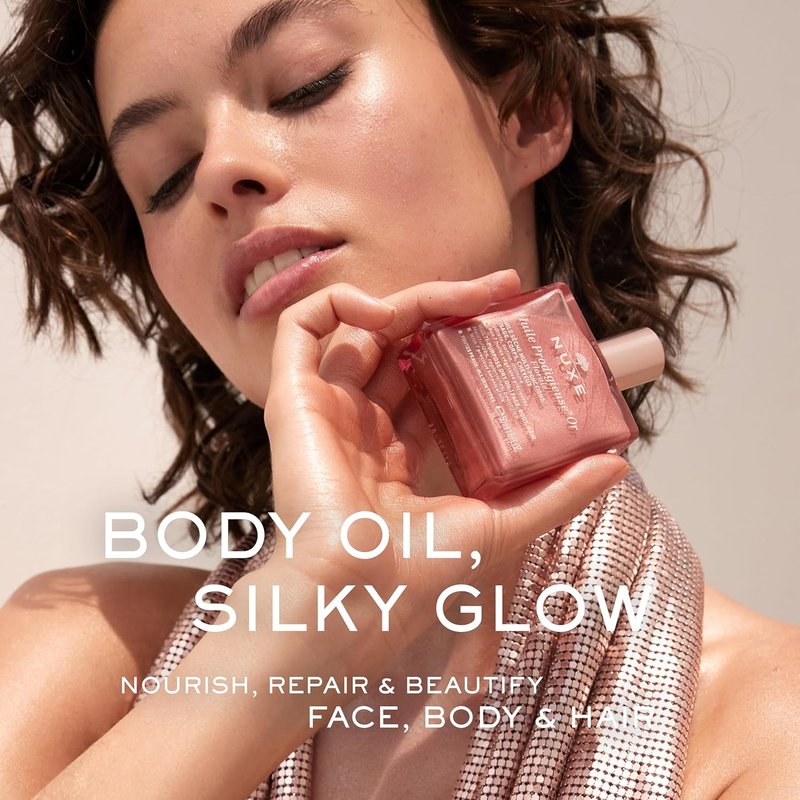 Nuxe Huile Prodigieuse Floral - Multi-Purpose Dry Oil for Face & Body | Luxurious Radiant Glow & Hydration