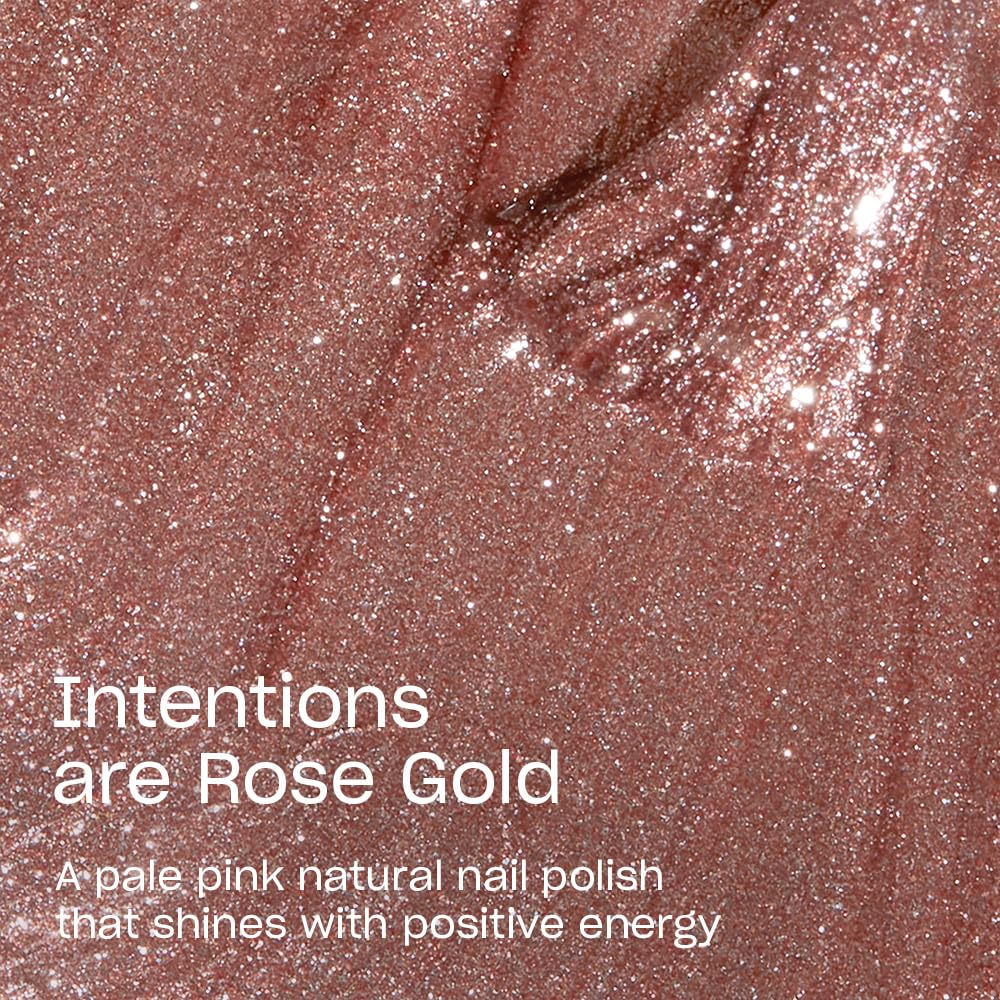 OPI Nature Strong Intentions are Rose Gold | Opaque Bright Neutral Shimmer Natural Origin Nail Polish | Plant Based, Vegan, Cruelty Free