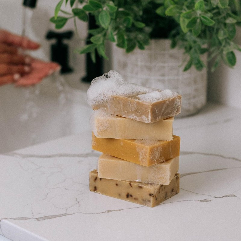 Bend Soap Company Tea Tree Goat Milk Soap 4 Pack, Handmade Natural Bar Soap with Tea Tree Essential Oil, Body, Hand & Shower Soap, 4.5 oz Bars, 18 oz Total