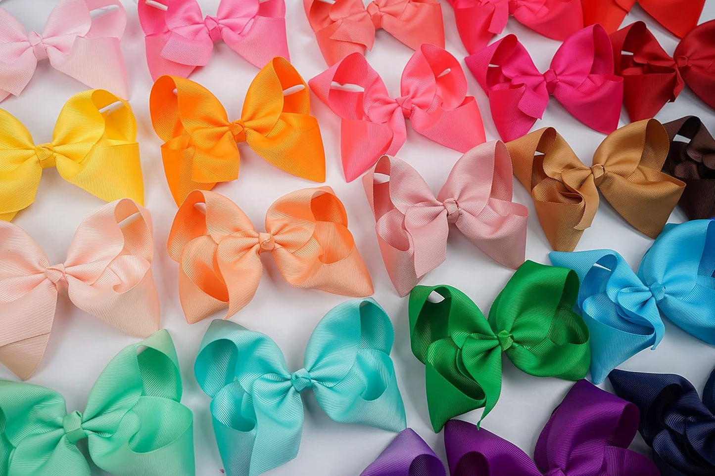 40Pcs 3 inch Hair Bows for Girls Grosgrain Ribbon Toddler Back to School Hair Accessories with Alligator Clips for Baby Girls Kids in Pairs