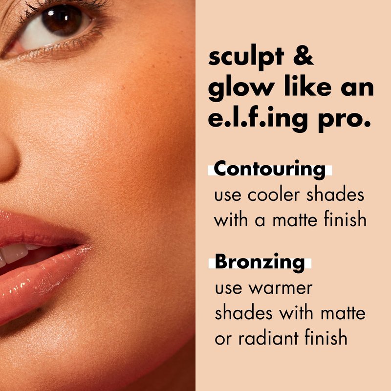 e.l.f. Primer-Infused Bronzer, Long-Lasting, Lightweight & Buildable Powder Bronzer, Delivers A Matte Finish, Vegan & Cruelty-Free, Fresh Tan