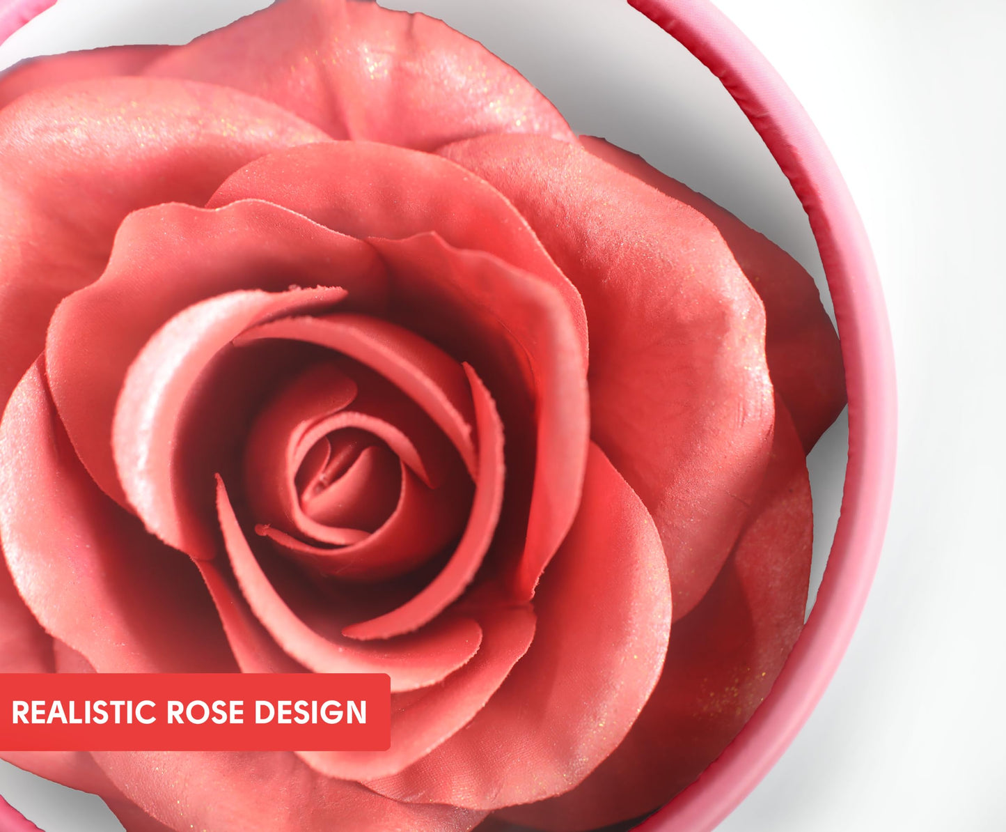 3D Rose-Shaped Cream Blush in Pink - Silky Smooth Finish, Buildable Glow, with Real Rose Scent | Hermoso Rubor en Forma de Rosa