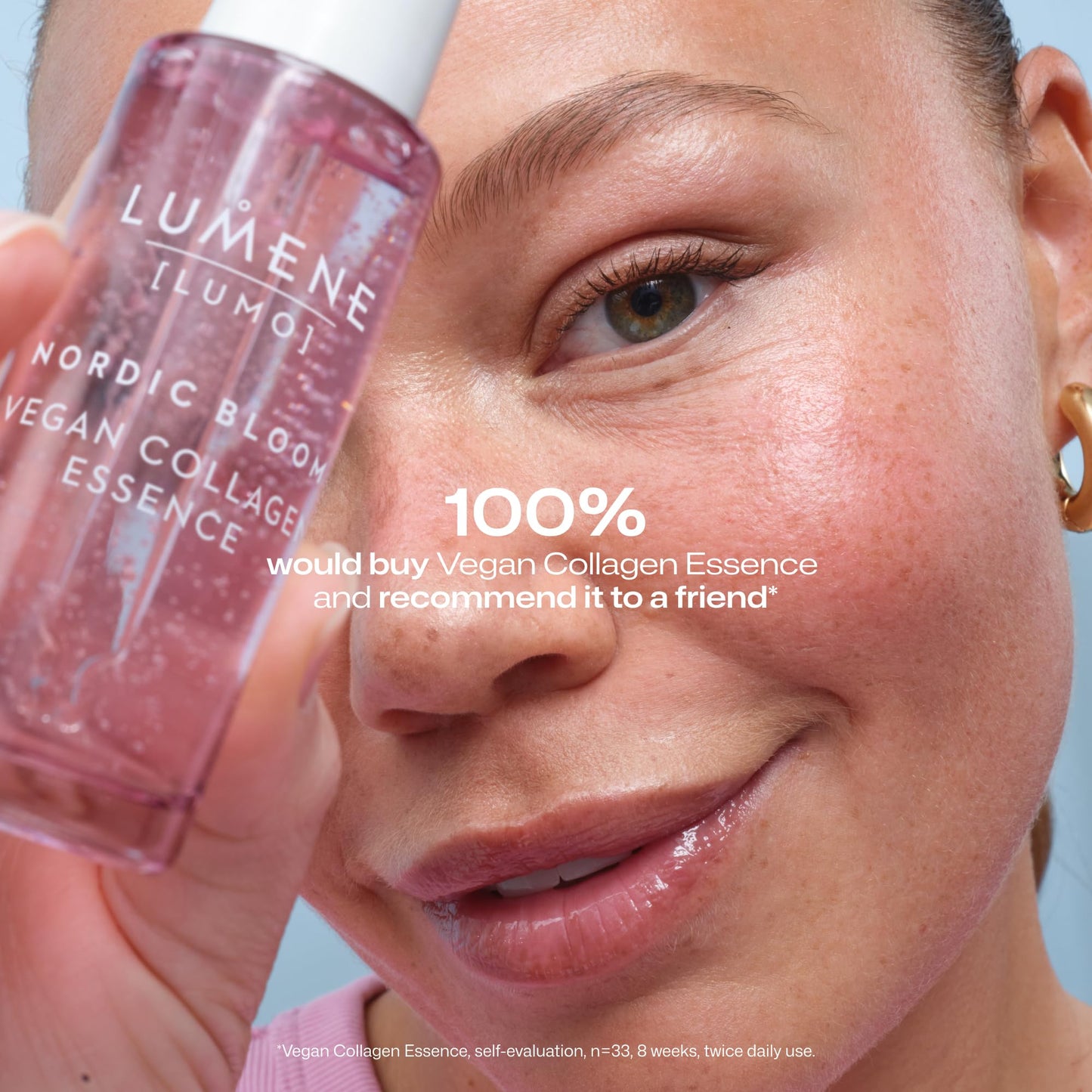 Lumene Vegan Collagen Firming Peptide Face Serum Hyaluronic Acid 1 fl oz