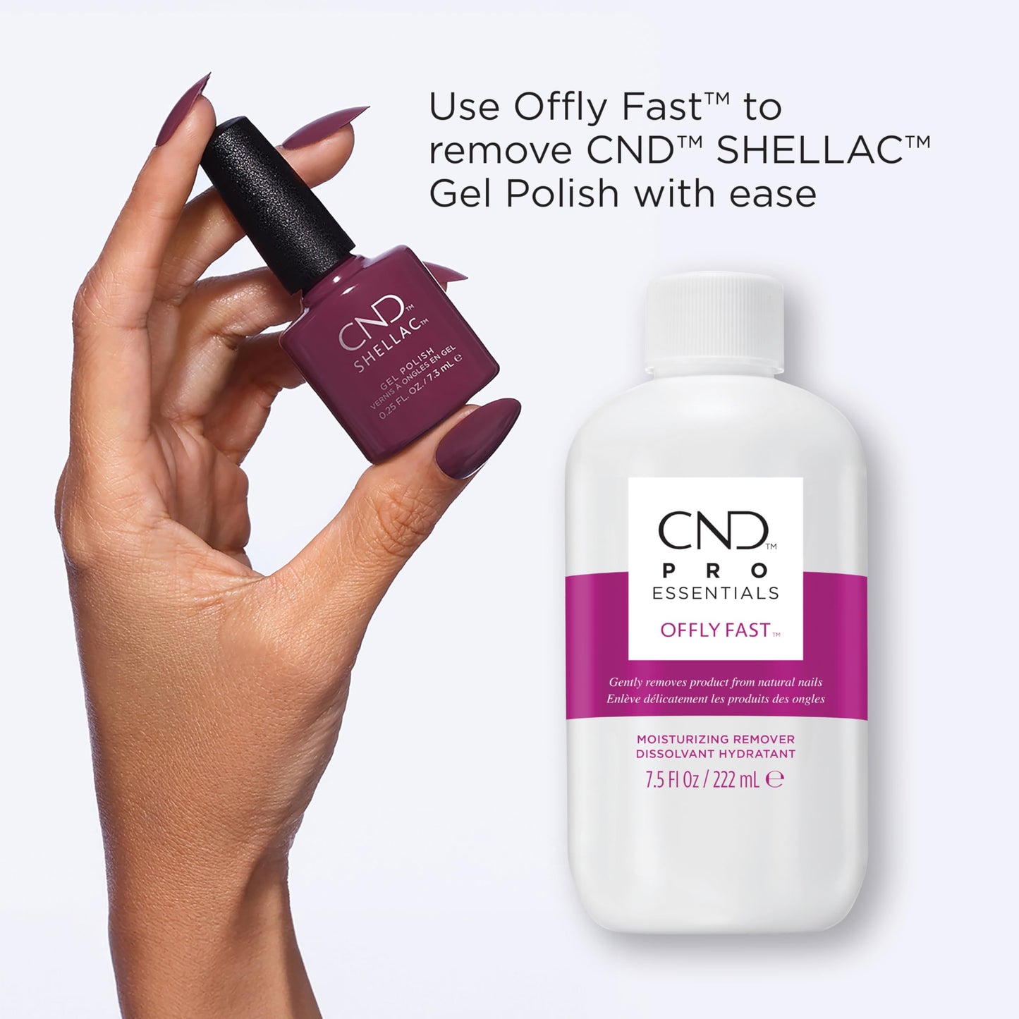 CND OFFLY FAST Moisturizing Nail Polish Remover, 32 fl oz