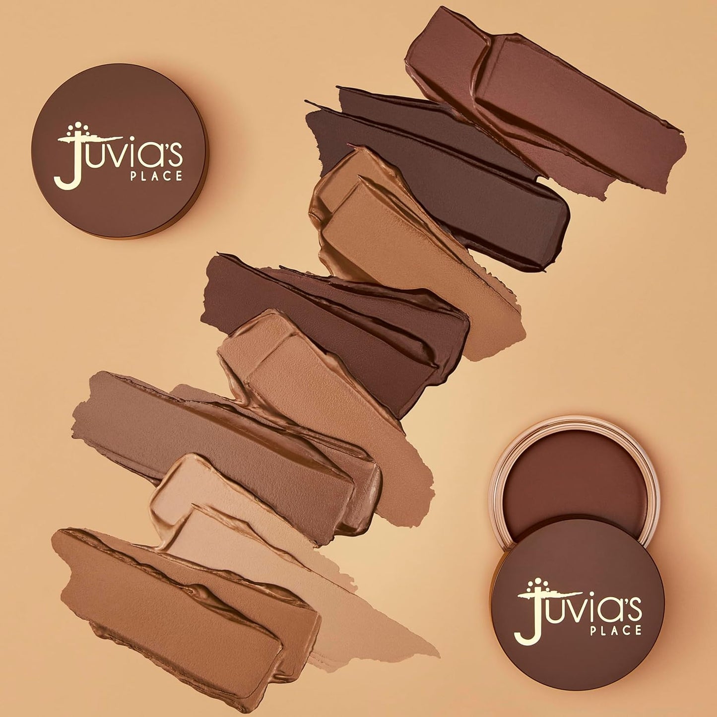 Juvia's Place Bronzed Cream Bronzer - Caramel | Buildable & Blendable Matte Contour for Sun-Kissed Glow