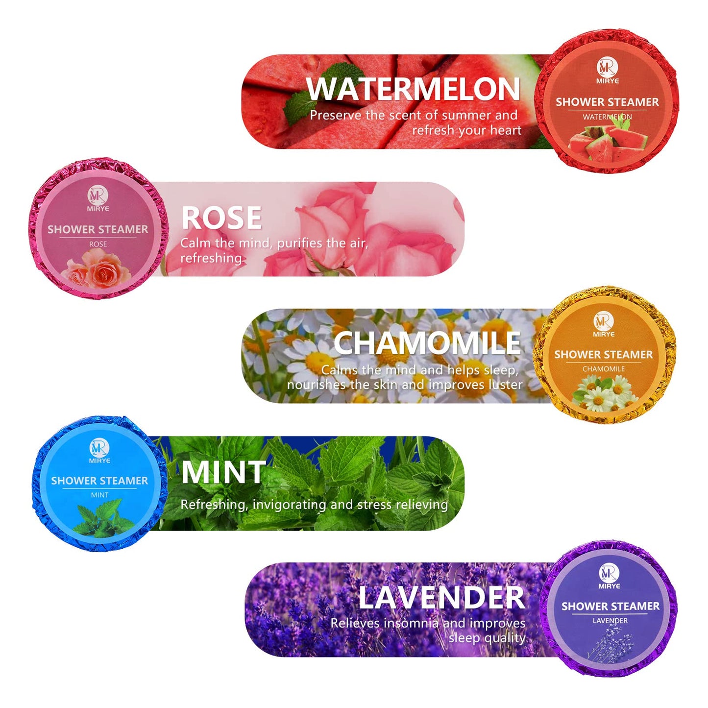 Birthday Gifts for Women, 40 PCS Shower Steamers Aromatherapy, 10 Scent Bath Bombs Organic with Natural Essential Oil, Relaxation Self Care Gifts for Women Mom Wife Sister Friend Her