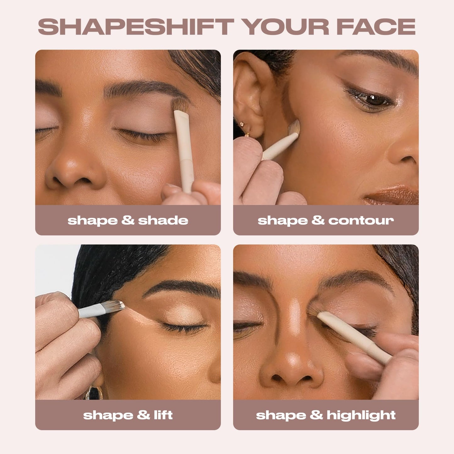 Urban Decay Naked Shaped Multi-Use Eyeshadow Palette - Cool Neutral Eye & Face Palette, 14 Crease & Transfer-Resistant Shades, Up to 16HR Wear, Sculpting Creams, Defining Powders, Shimmer Highlighters