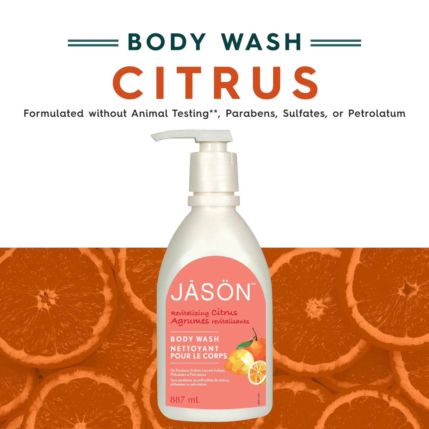 JASON Body Wash, Citrus, 30 Fl Oz