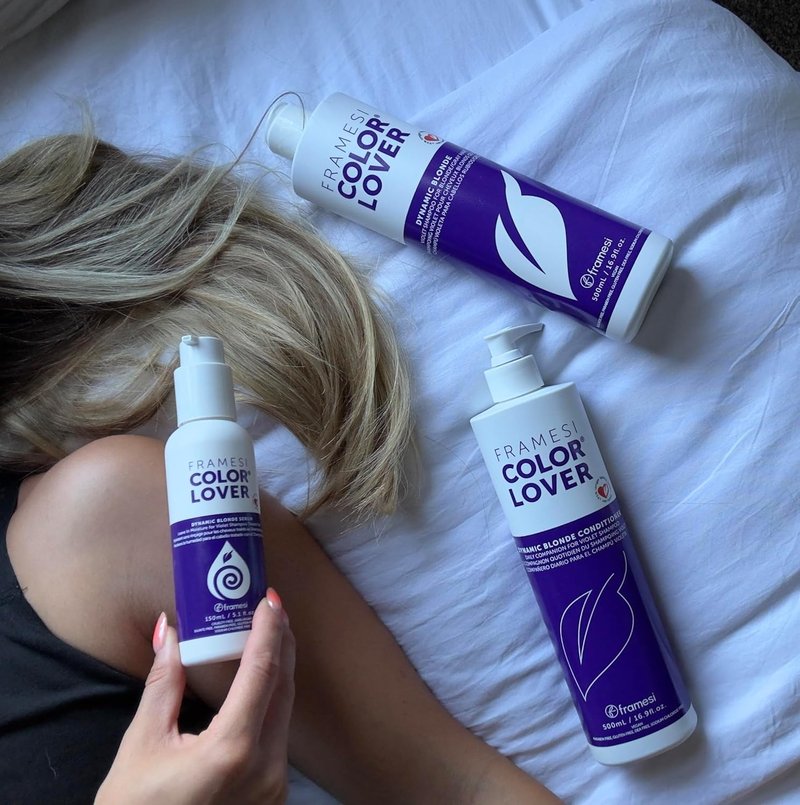 Dynamic Blonde Violet Purple Shampoo - Deep Violet Color Neutralizing for Blonde, Gray & White Hair | Sulfate-Free Moisturizing 16.9 Fl Oz
