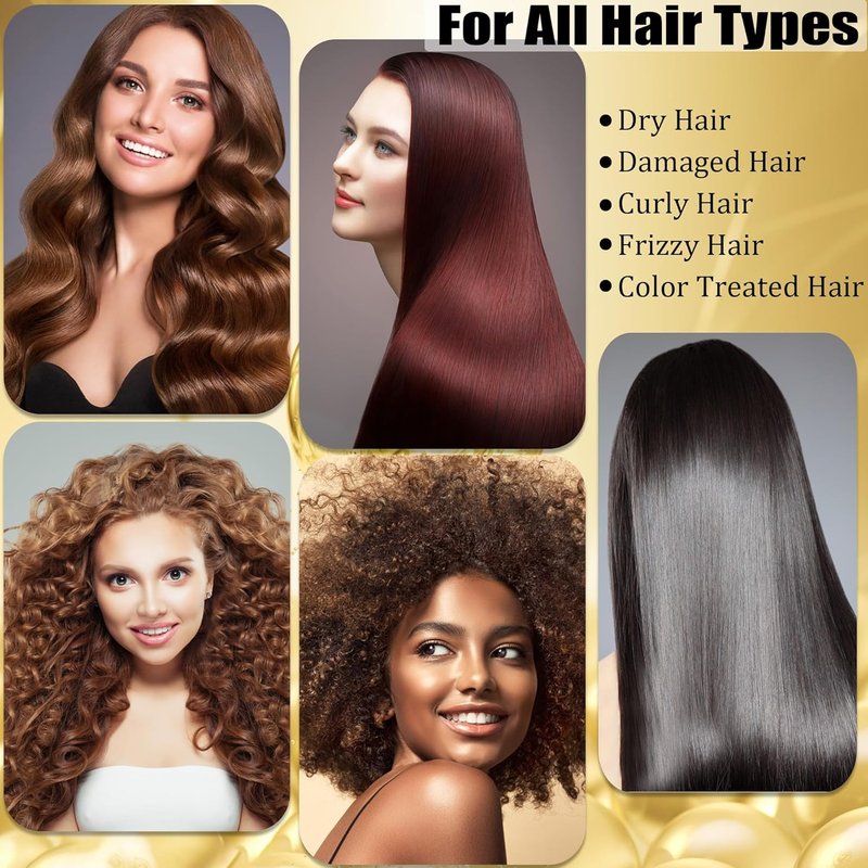 Collagen & Keratin Hair Mask - Deep Repair Conditioner for Damaged Hair | Hydrating Argan Oil Treatment for All Hair Types