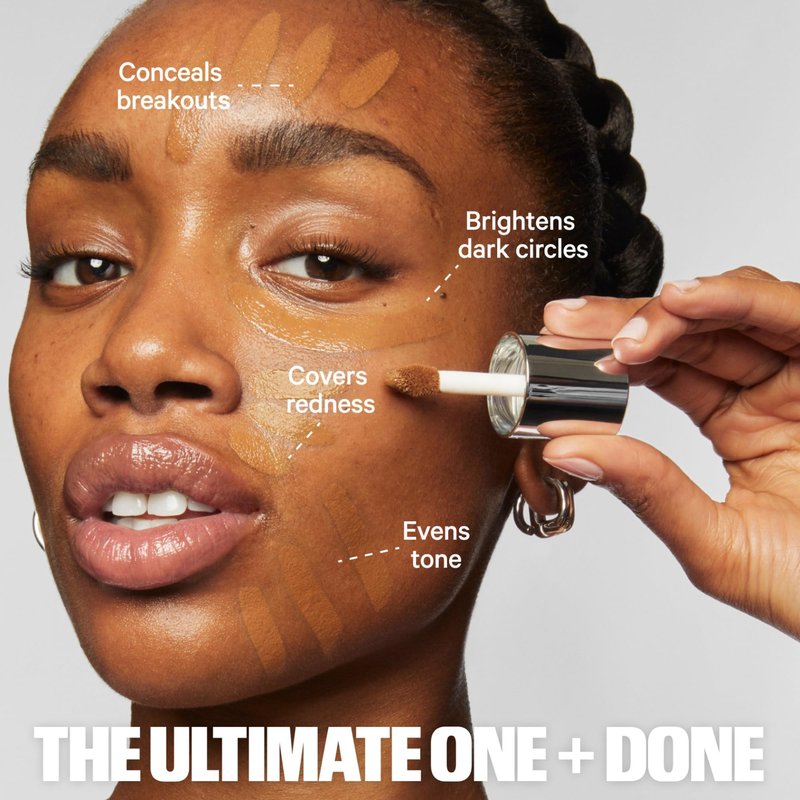 Milk Makeup Future Fluid All Over Cream Concealer, 4N (Fair with Neutral Undertones) - 0.28 fl oz - Medium-to-Full Coverage - Up to 12-Hour Wear - Crease-Proof Finish - Vegan, Cruelty Free
