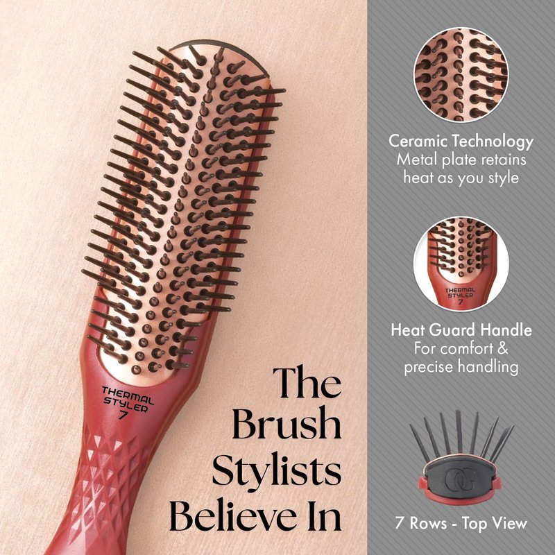 HeatPro Round Thermal Hair Brush - Perfect for Styling & Blow-Drying | Non-Electric