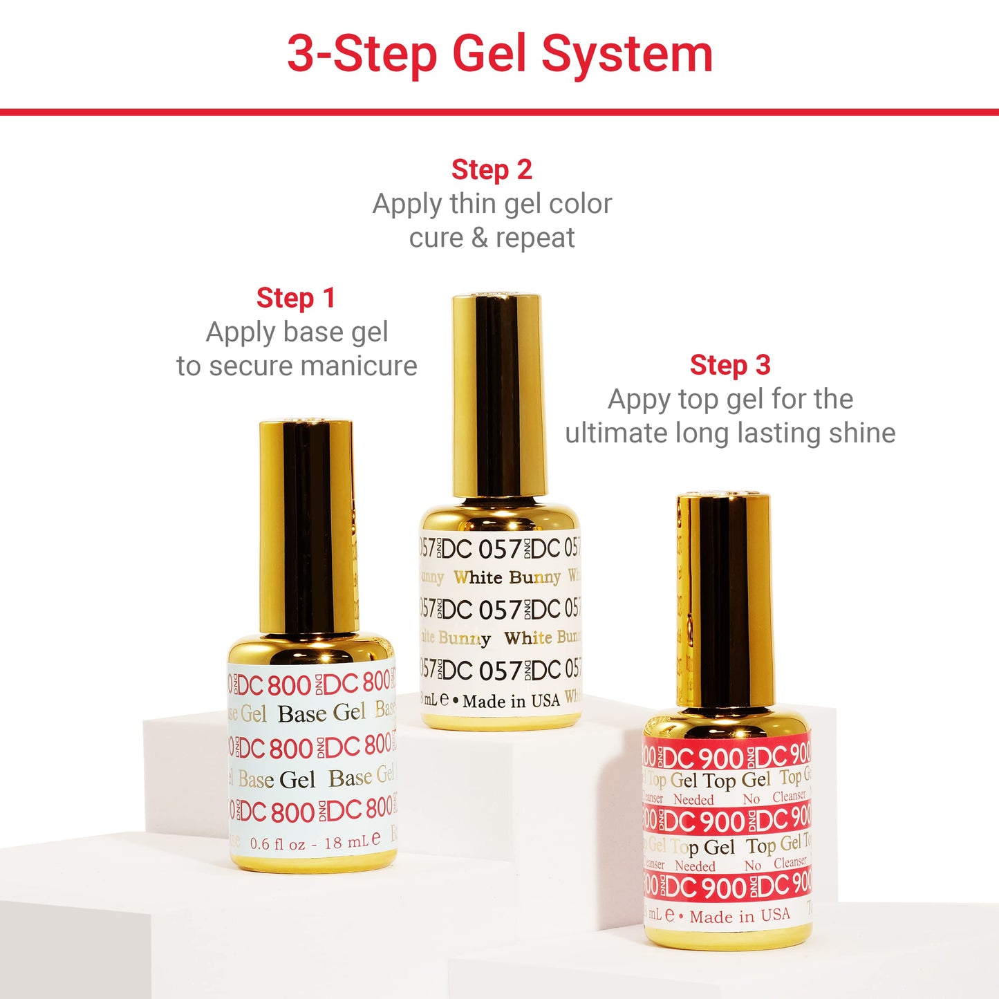 DND DC Gel Polish Set, Deep Nude Collection, UV/LED Gel Polish and Air Dry Nail Lacquer, Matching Chip-Free Polish Duo, 311 Natural, 0.5 Fl Oz