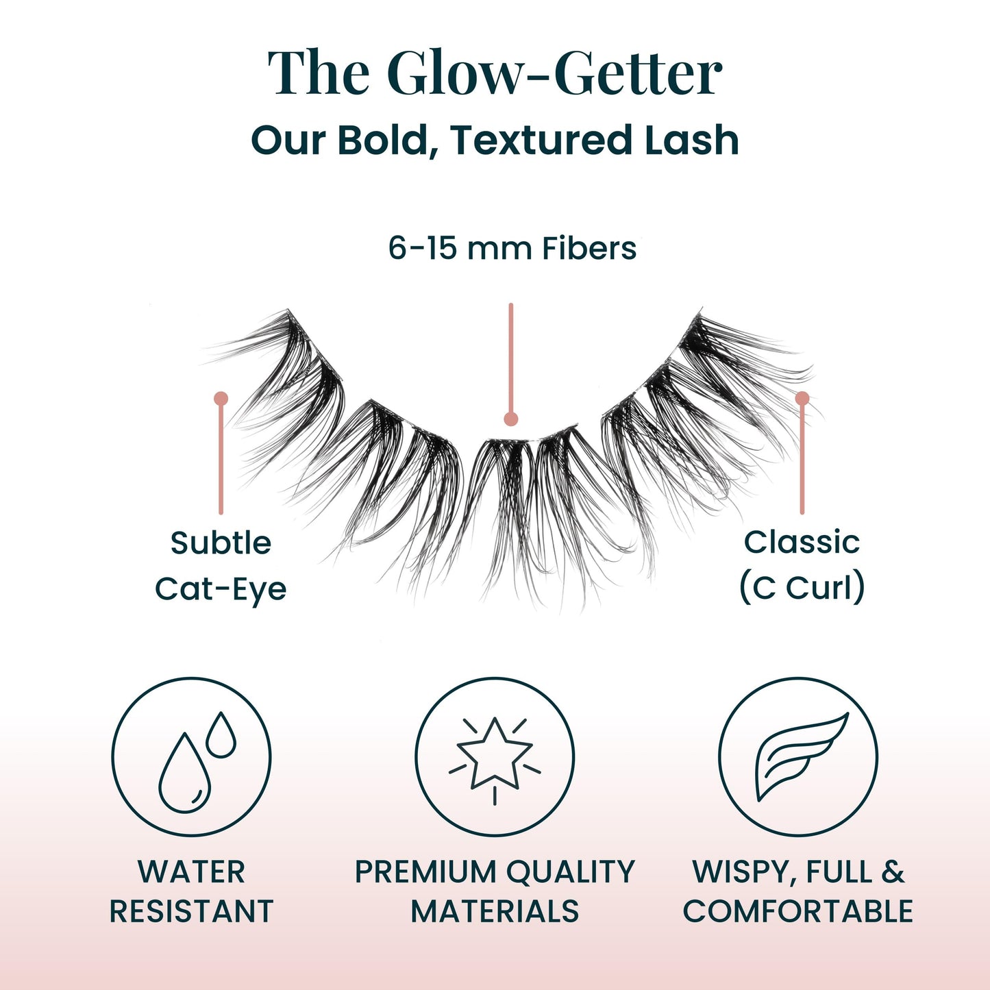 FlutterHabit Glow-Getter (1.0) Lash Clusters for Women, Salon Quality At Home Eyelashes Extension Kit, 6 Lash Sets, No Lash Glue Included