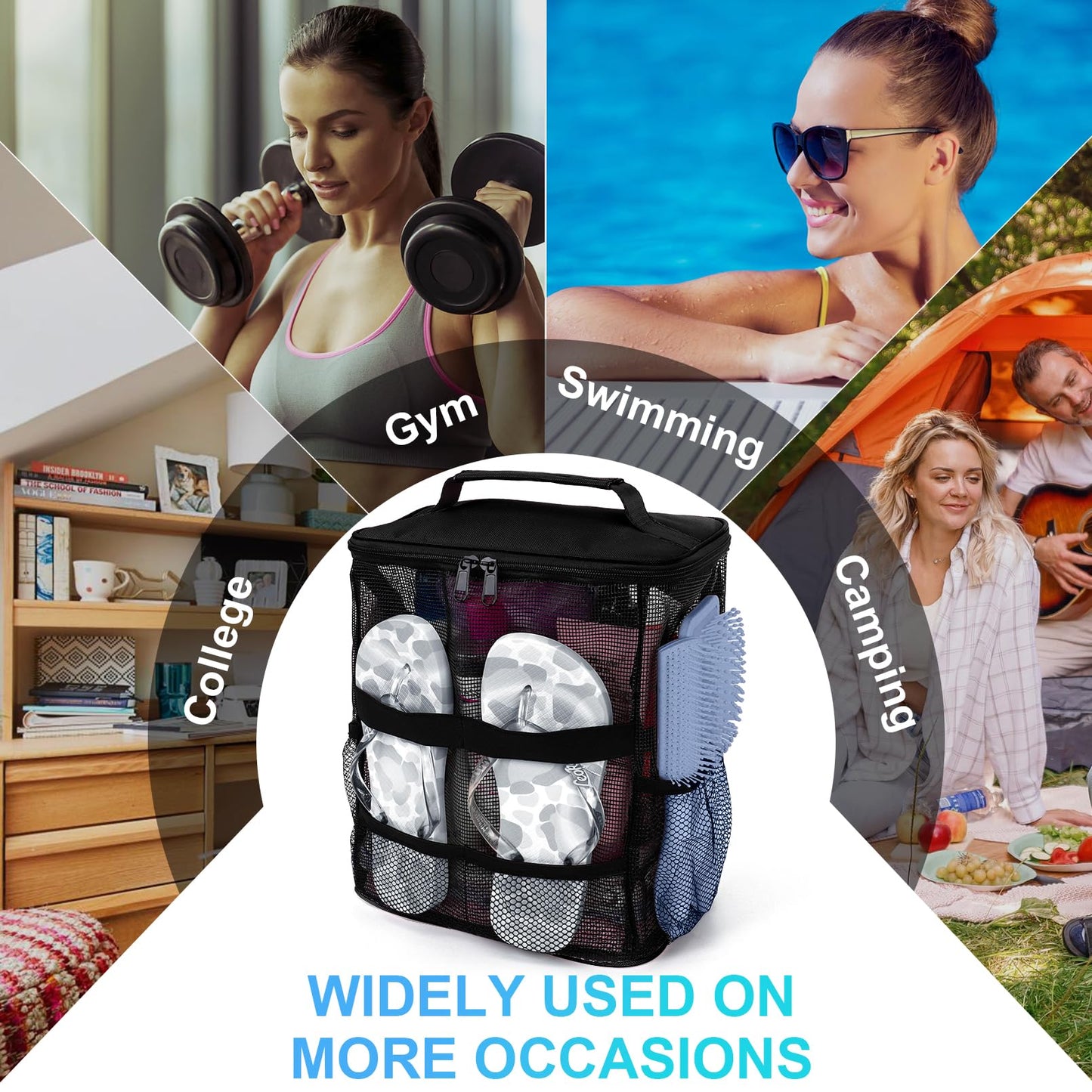 Dorm Room Essentials for College Students Girls Boys Guys, Large Capacity
