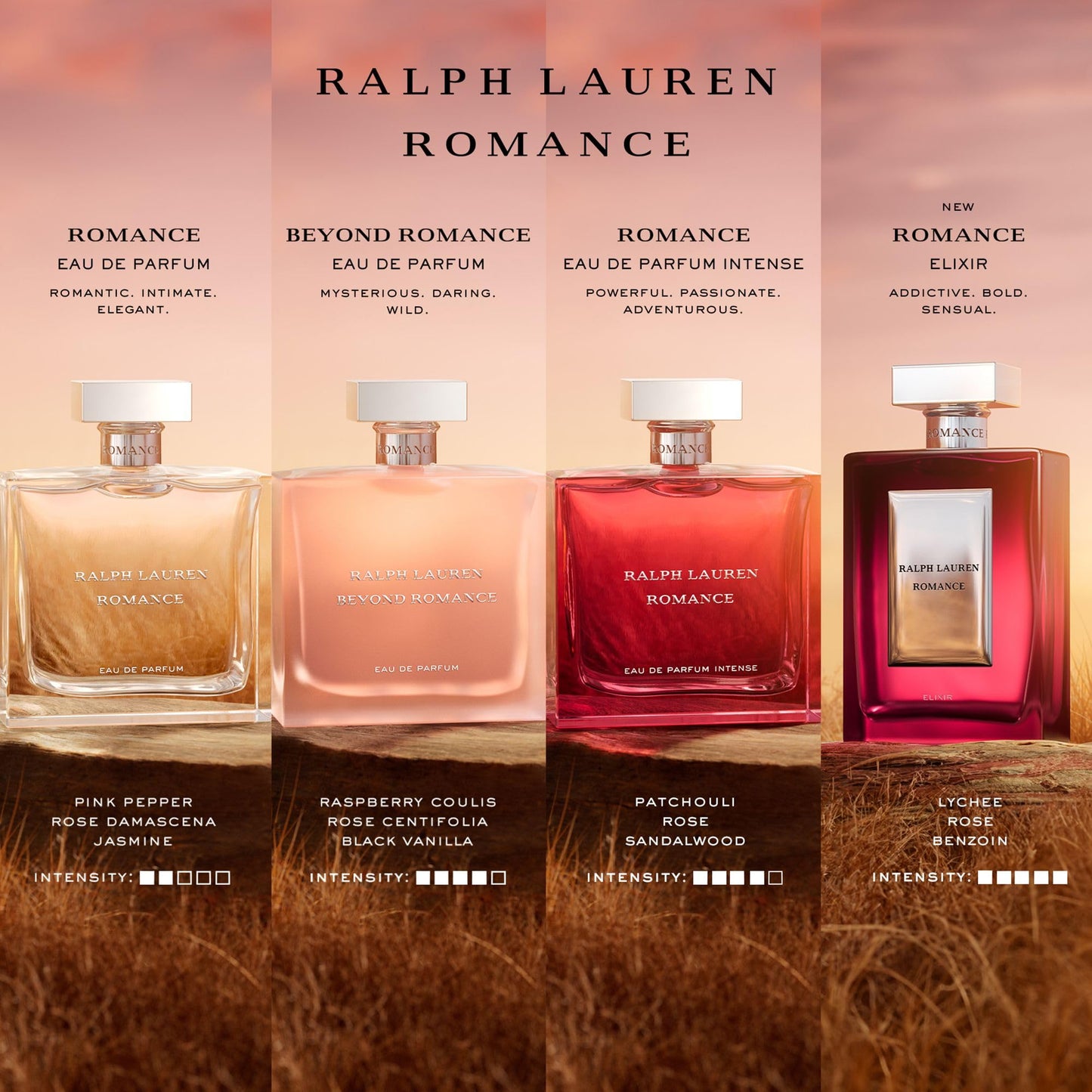 RALPH LAUREN FRAGRANCES Romance Elixir - Womens Perfume Gift Set - Full Size Fragrance, 2.3 Fl Oz & 0.3 Fl Oz Travel Size