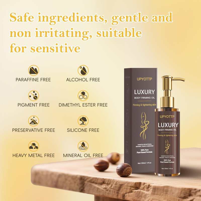 UPYOTTP Body Firming Oil, Luxury Body Oil for Skin Firm Tighten, Hydrating & Nourishing Dry Skin-With Jojoba,Vitamin E and Camellia Oil Natural Ingredent(4.06 FL OZ)
