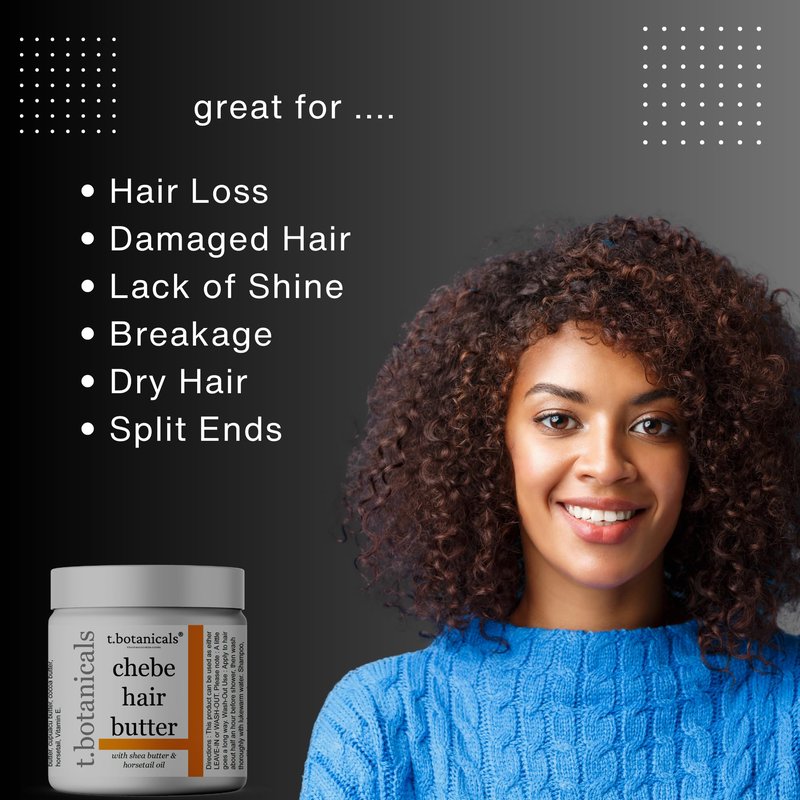 Chebe Butter and Leave-In Conditioner Set for Lustrous Locks, Longer and Thicker Hair Growth - Infused with Chebe Powder, Made in USA (Unscented, 8 oz each)