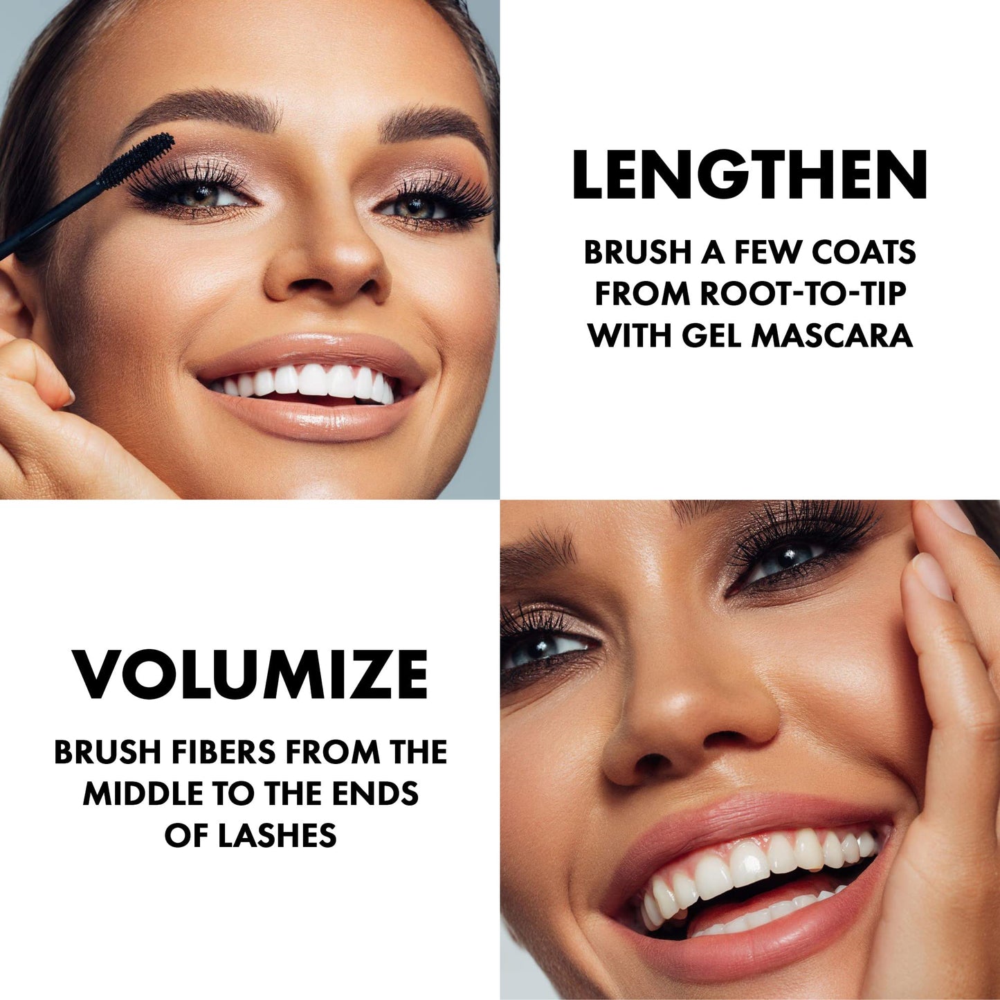 3D Fiber Lash Mascara Kit (2 tubes) by Simply Naked Beauty. Waterproof, lengthening voluminous, on lashes all day. Best and highest rated 3D and 4D gel and fiber formula. Non toxic, hypoallergenic, Natural. Black. One Gel Tube and One Fiber Tube included