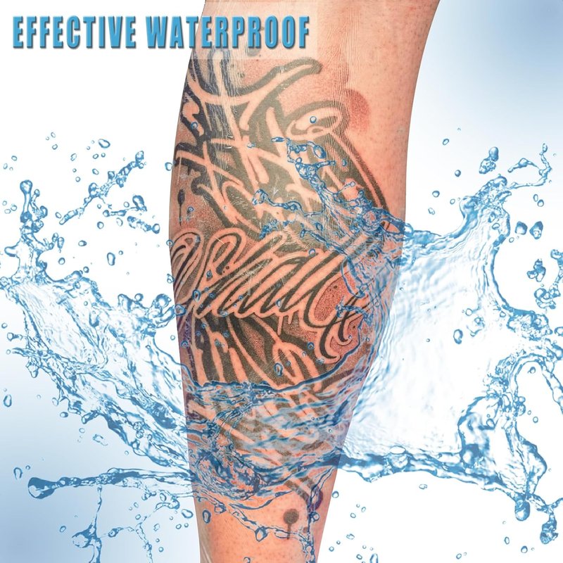 Tattoo Aftercare Bandage - Waterproof Second Skin Tattoo Cover Up Tape | 8in x 10yd for Healing & Protection