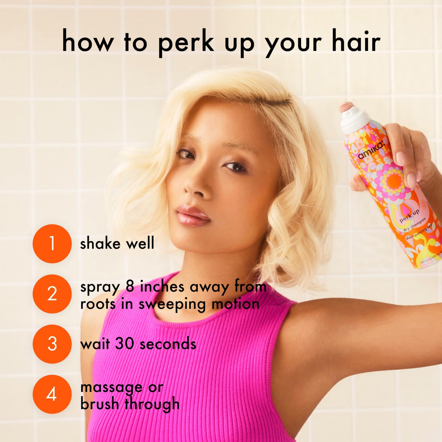 amika perk up talc-free dry shampoo, 1.8oz