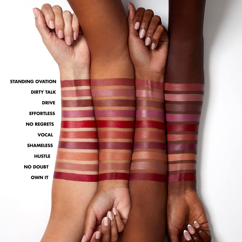 e.l.f. O Face Satin Lipstick, Richly Pigmented, Nourishing & Long-Lasting Creamy Lipstick, Infused With Jojoba, Vegan & Cruelty-Free, Do Not Disturb