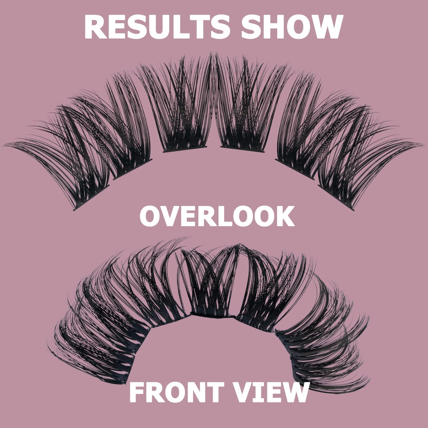 QUEWEL Cluster Lashes 72 Pcs Wide Stem Individual Lashes C/D Curl 8-16mm Length DIY Eyelash Extension False Eyelashes Honey01 Styles Soft for Personal Makeup Use at Home (Honey01-D-MIX8-16)