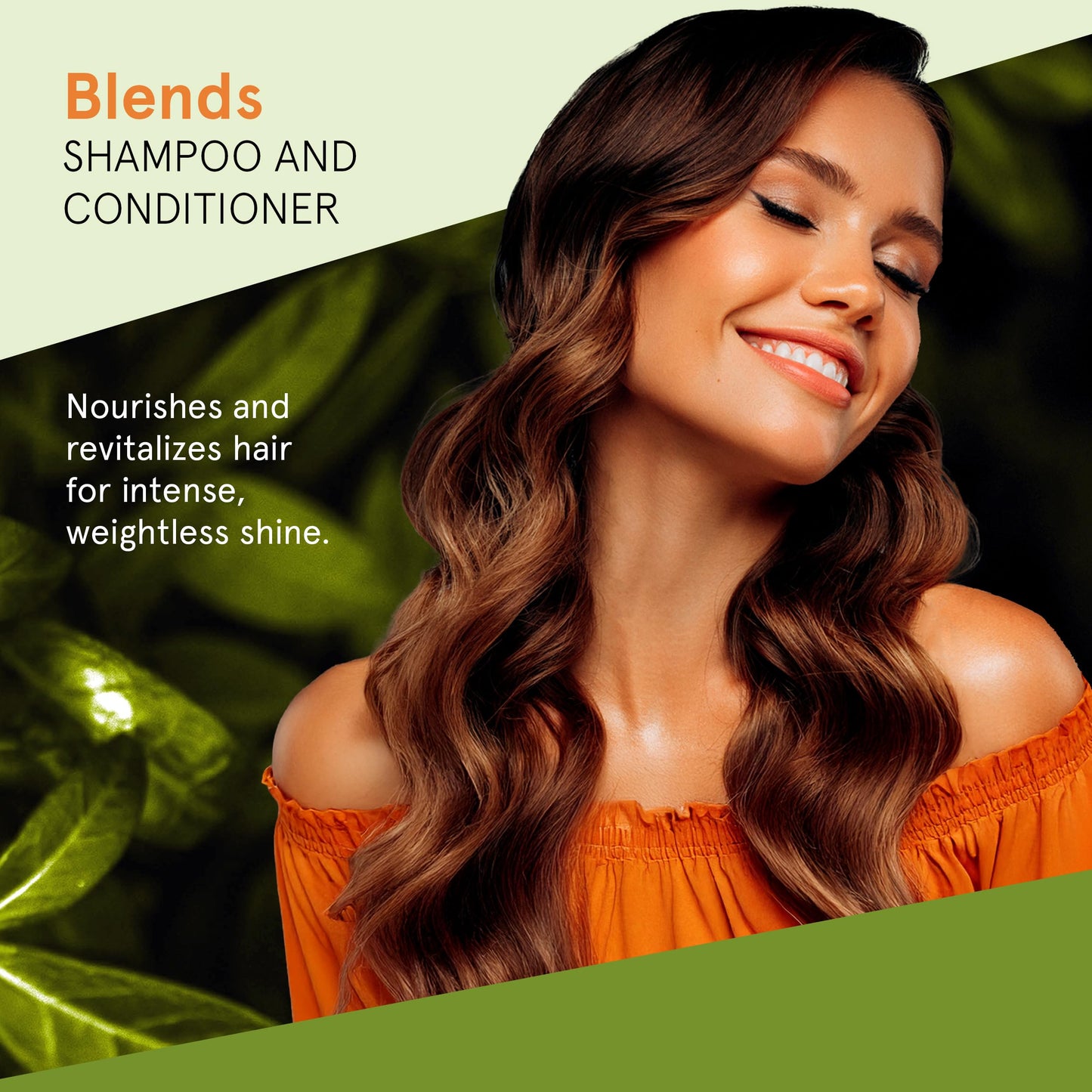 Inoar Blends Shampoo & Conditioner Kit with Vitamin C, Coconut, Avocado and Argan Oils for Deep Hydration, Repair, Shine, 16.9 Fl Oz Each