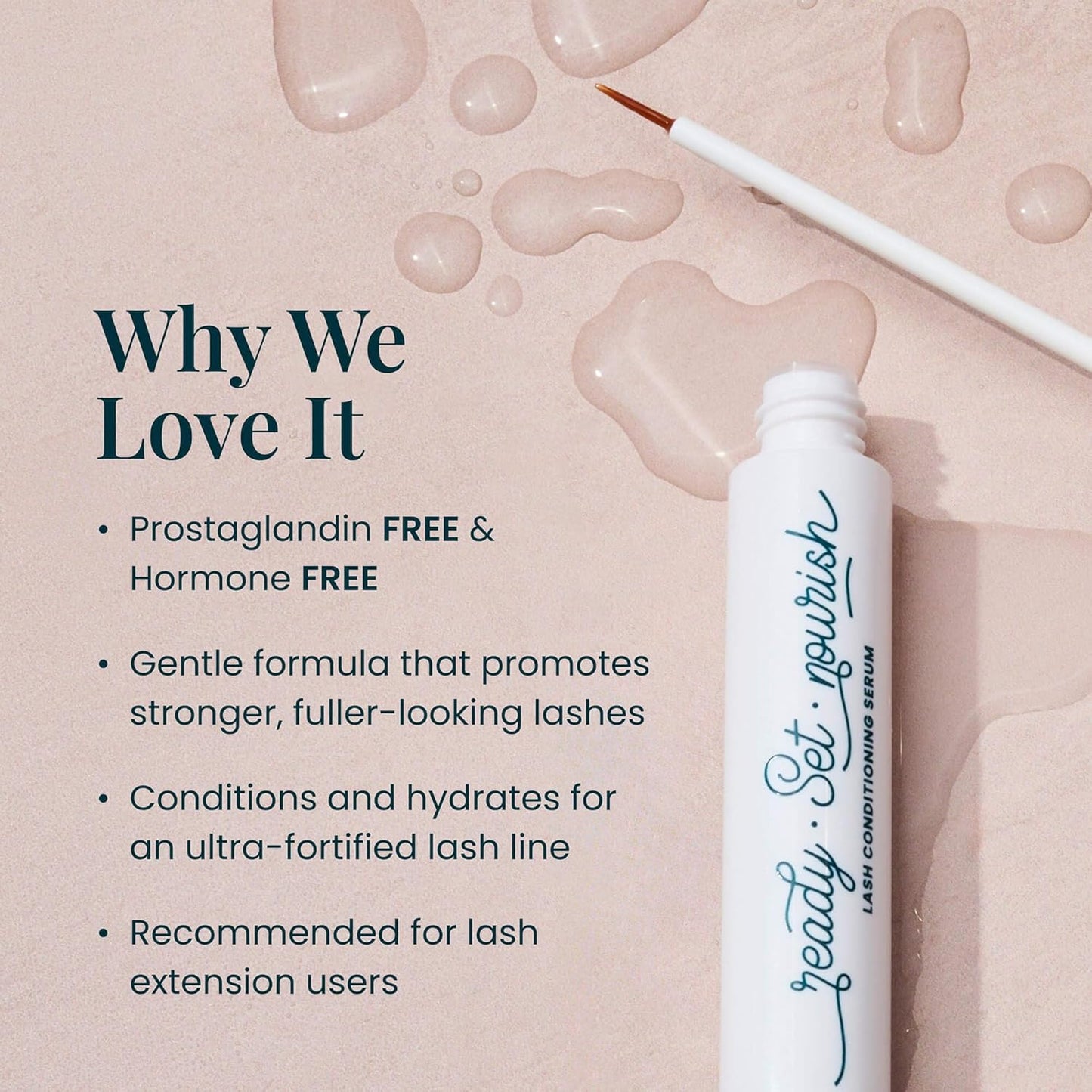 FlutterHabit Lash Conditioning Serum | Thicker & Fuller Peptide Formula - 3ML