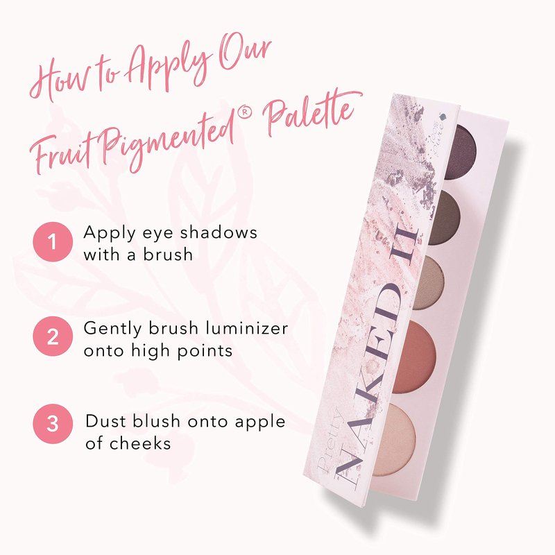 100% PURE Berry Naked Makeup Palette All in One Compact 3 Eyeshadow, Blush, Face Highlighter, Fruit Pigmented Natural Nude, Rose, Smokey Neutral for All Skin Types - Vegan (Nude to Smokey Tones)
