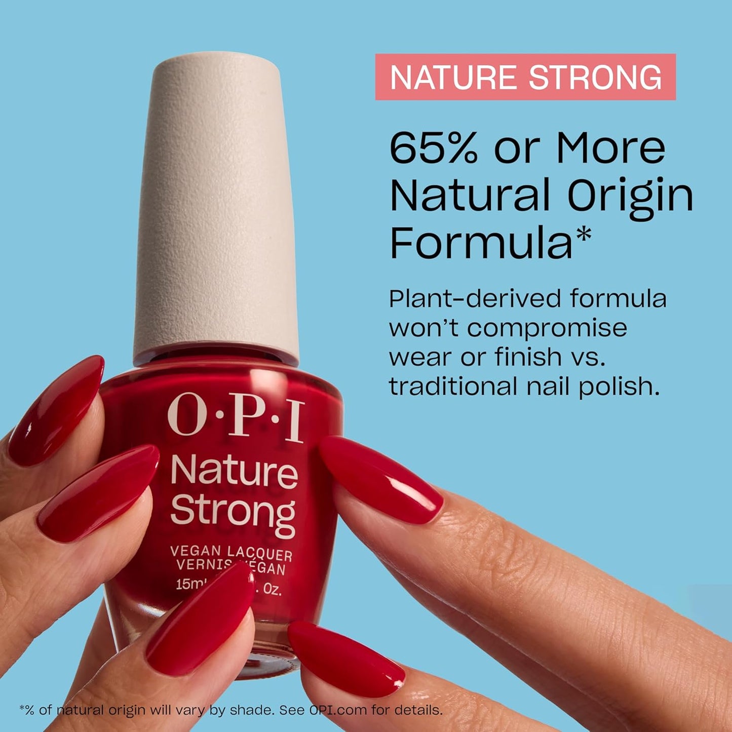 OPI Nature Strong Nail Polish Set - Botanical Base Coat, Top Coat & Color Options | Eco-Friendly, Vegan & Cruelty-Free