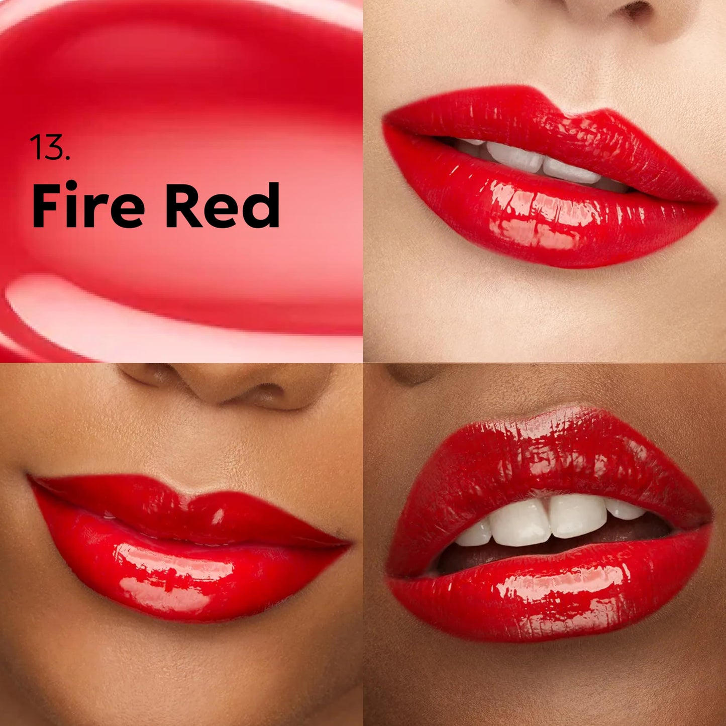 Kiko Milano 3D Hydra Lip Gloss – High Shine, Hydrating, Plumping, Non-Sticky, Moisturizing Lip Makeup – 13 Fire Red – 6.5ml