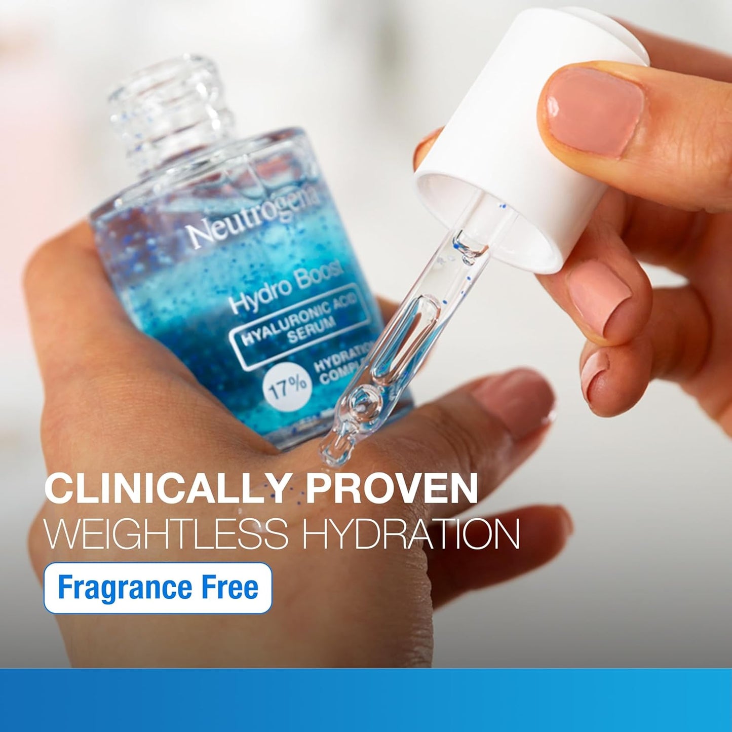 Neutrogena Hydro Boost Hyaluronic Acid Serum - Lightweight Daily Hydration for Face & Neck | 1 fl. oz