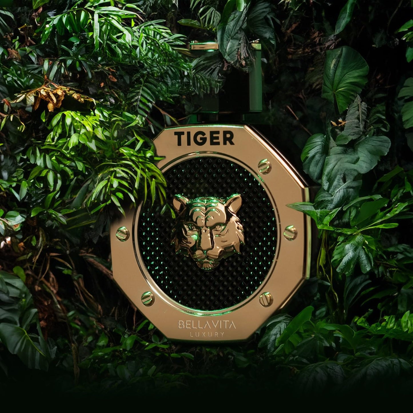 BellaVita Luxury TIGER Perfume for Men (3.38 Fl.oz) | Amber OUD, Patchouli, Bergamot, Lavender & Agarwood | Premium Lasting Men's Fragrances | Eau de Parfum gift for Men | Woody & Smooth Mens Purfume