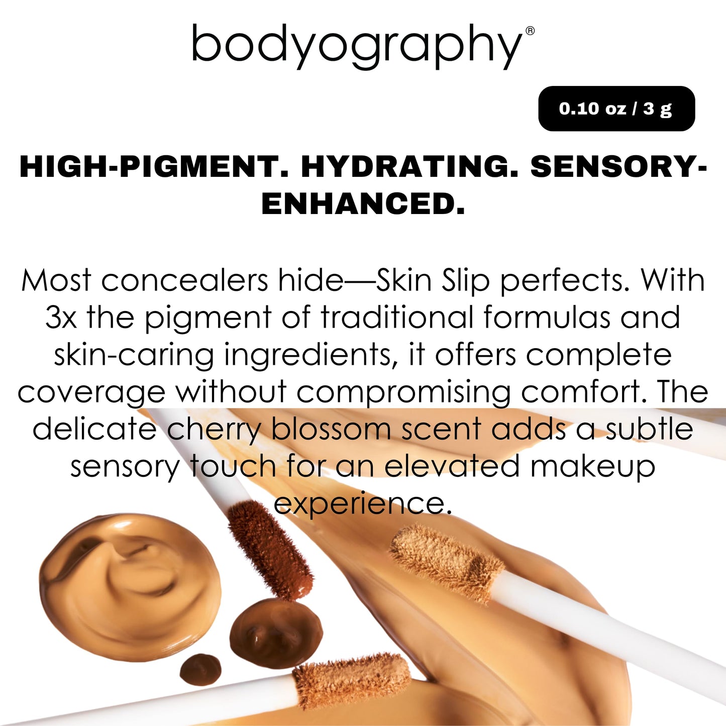Skin Slip Full Coverage Concealer - L2 Warm Light by Bodyography for Women - 0.1 oz Concealer