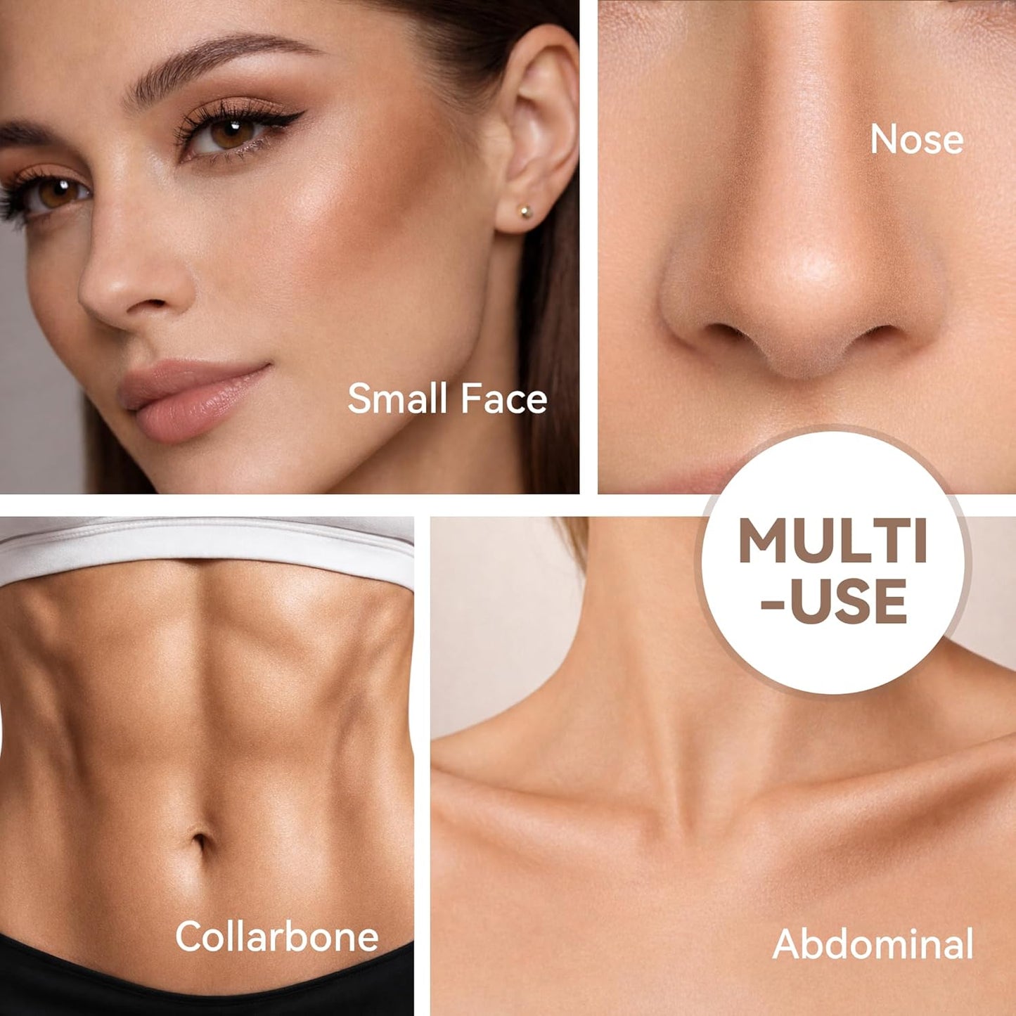 Cool Toned Contour Stick - Creamy Blendable Formula for Natural Face Sculpting | Fair/Light Skin, 01 Amber