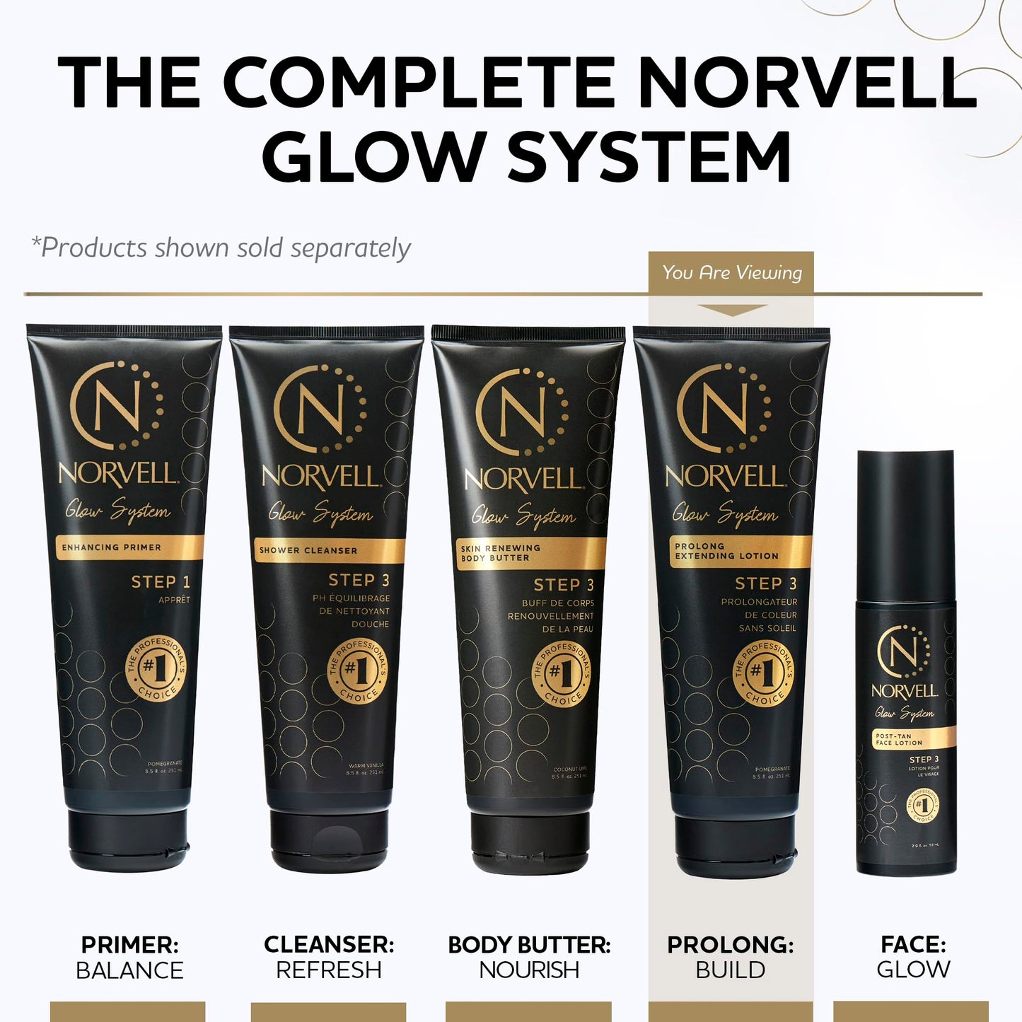 Norvell Prolong Self Tanner Color Extender Moisturizing Lotion 8.5 fl oz – Hydrating Sunless Tanning Enhancer for Longer Lasting Color, Even Fade, Smooth & Natural-Looking Fake Tan