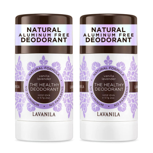 Lavanila Vanilla Lavender Deodorant for Women 2 Oz (2-Pack)