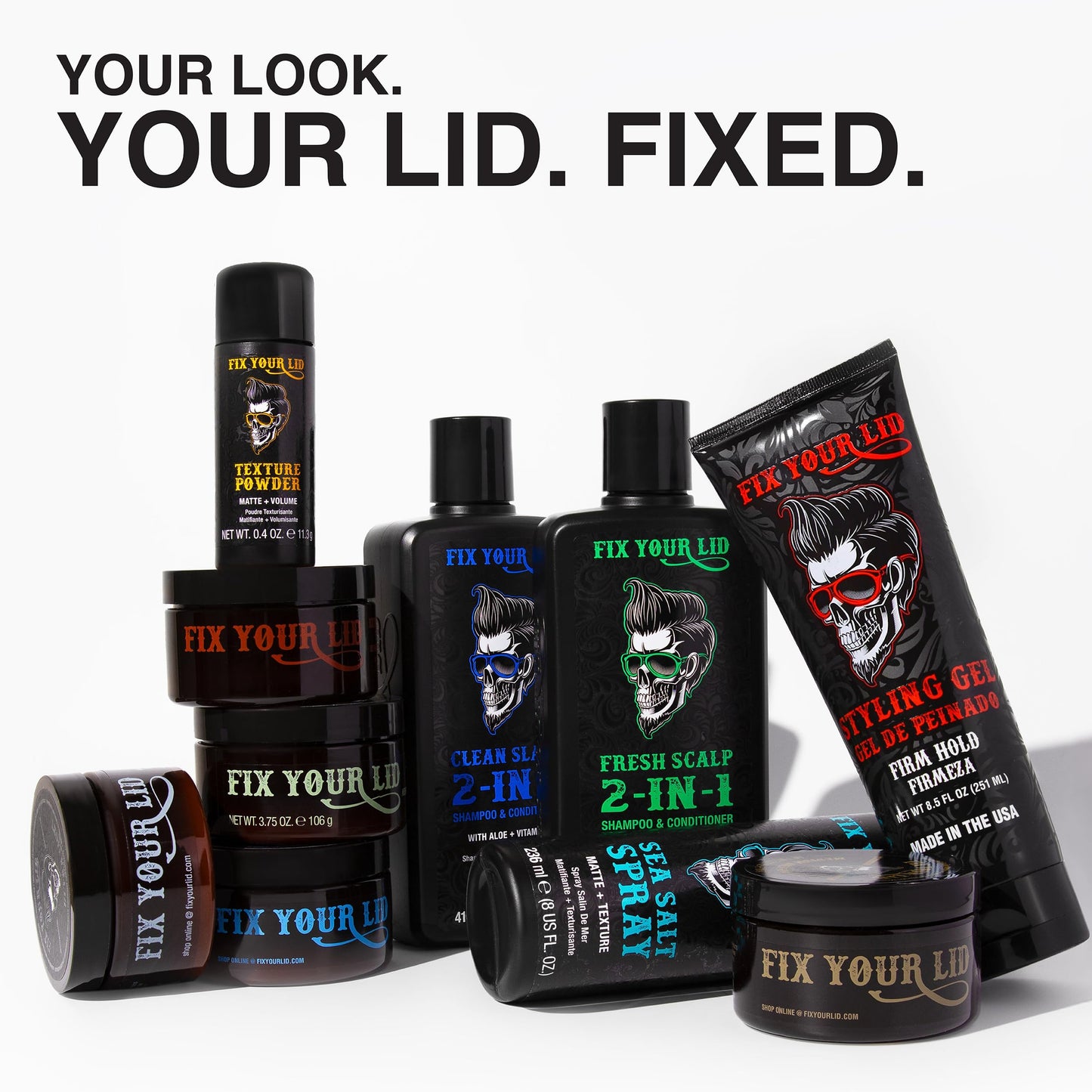 Fix Your Lid Forming Cream 3.75 oz Medium Hold Hair Cream For Men - Mens Hair Gel Medium Shine - All Day Hold Styling Cream For All Hairstyles - Easy To Wash Out