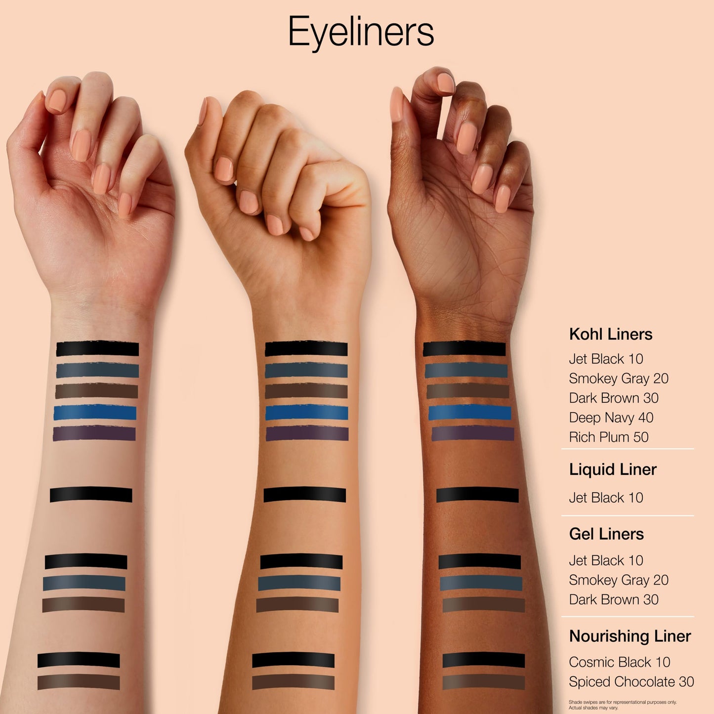 Neutrogena Intense Gel Eyeliner, Eye Makeup with Antioxidant Vitamin E, Bold Precision Eyeliner, Smudge- and Water-Resistant, Dark Brown, 0.004 oz