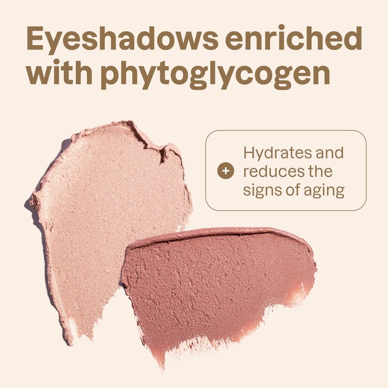 ATTITUDE Oceanly Brown Makeup Set, EWG Verified Eyeshadow and Lash Serum Infused Mascara, Vegan Beauty, Set of 3 Products