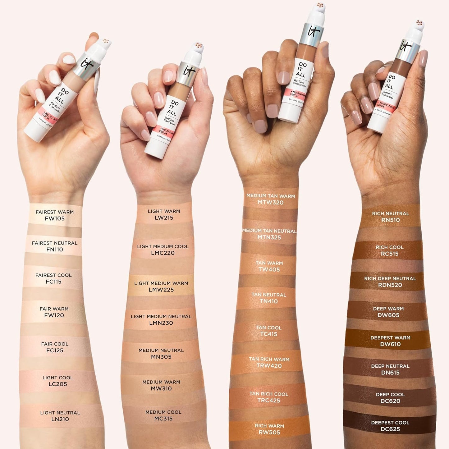 IT Cosmetics Radiant Concealer - Hydrating Creaseless Formula with Niacinamide & Hyaluronic Acid | 0.2 Fl Oz
