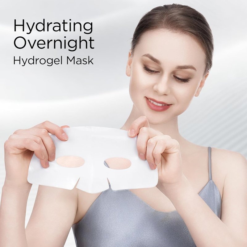 Collagen Face Mask - Hydrolyzed Marine Collagen 80,000ppm & Hyaluronic Acid | Overnight Hydrating, 39g, 4 Sheets
