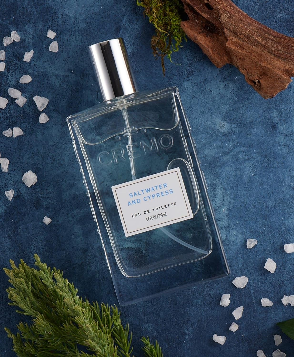 Cremo Saltwater Cypress Cologne Spray - Lively Sea Spray & Green Mango Blend | 3.4 Fl Oz