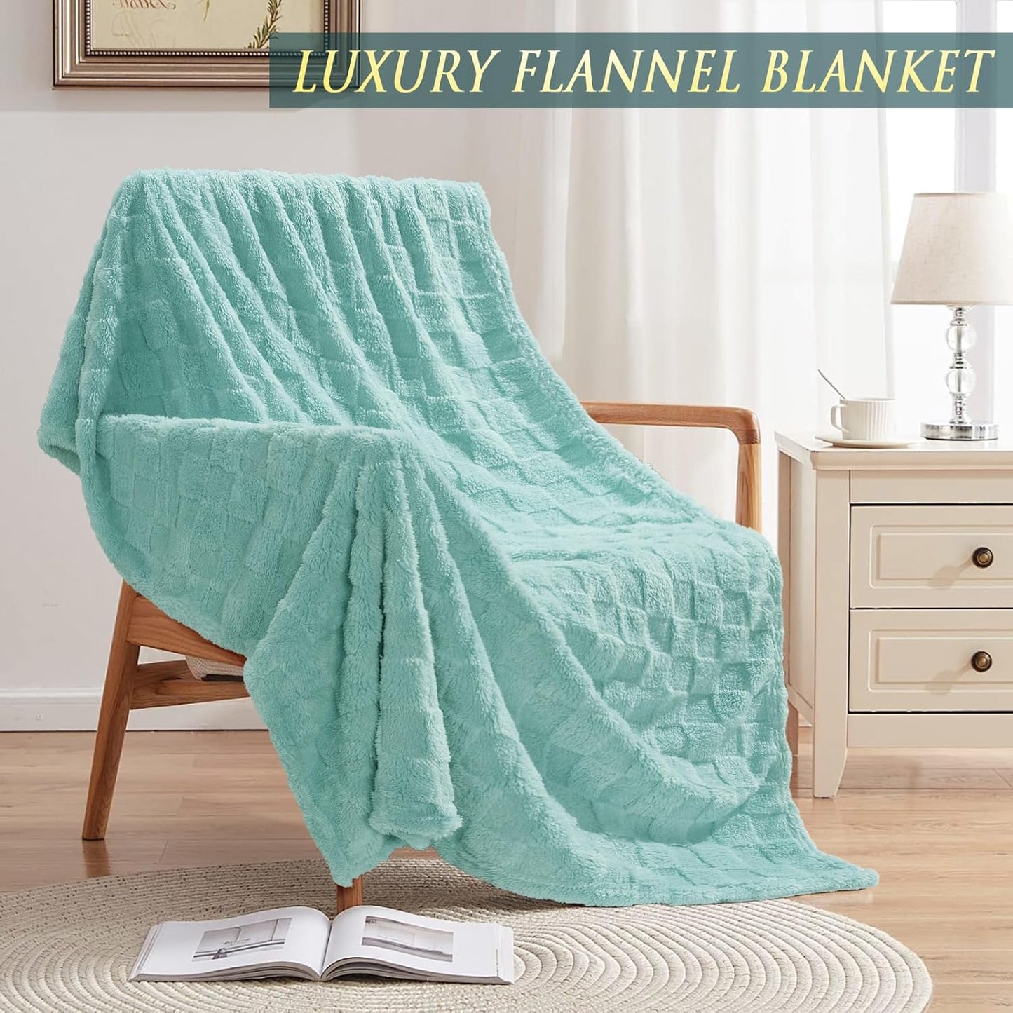 Spa Gift Basket for Women - Ocean Relaxing Self-Care Package with Blanket | Perfect Mother's Day & Birthday Gift for Mom, Wife, Girlfriend, Sister
