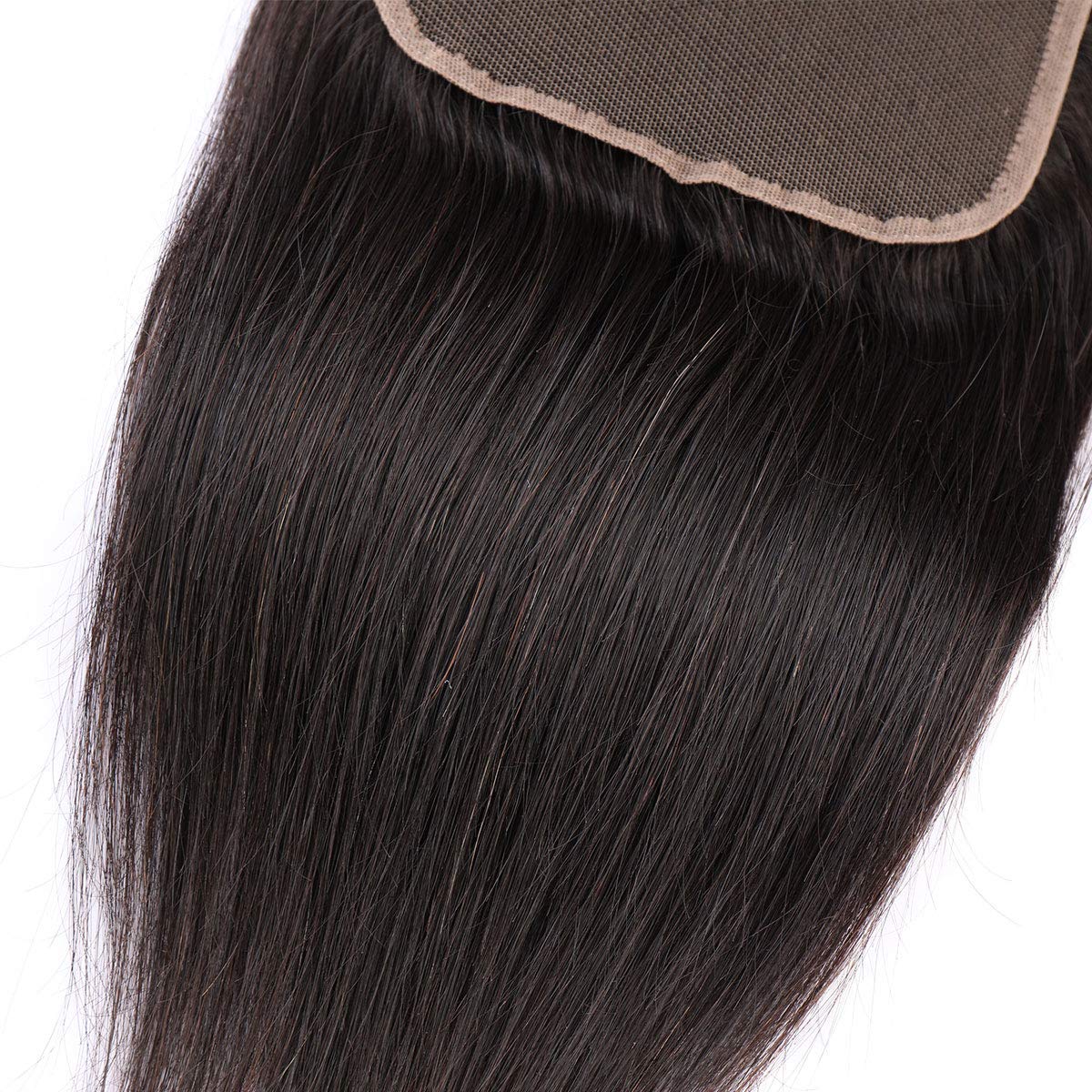 5x5 Transparent Lace Closure Hair Closure Invisible Lace Closure 10A Brazilian Virgin Remy Human Hair Frontal Closure Human Hair Extensions Pre Plucked (5x5 lace closure straight, 16 inch)